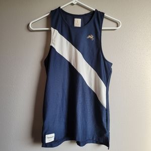 Tracksmith Van Corlandt Singlet Navy and White